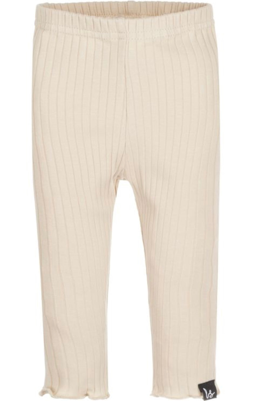 Pantalon à volants beige