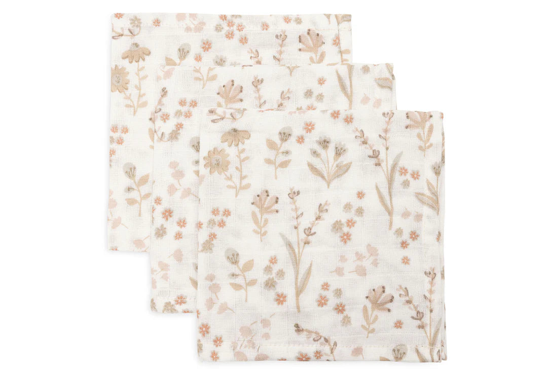 Serviette gaze de coton Bloomy (3 pack)