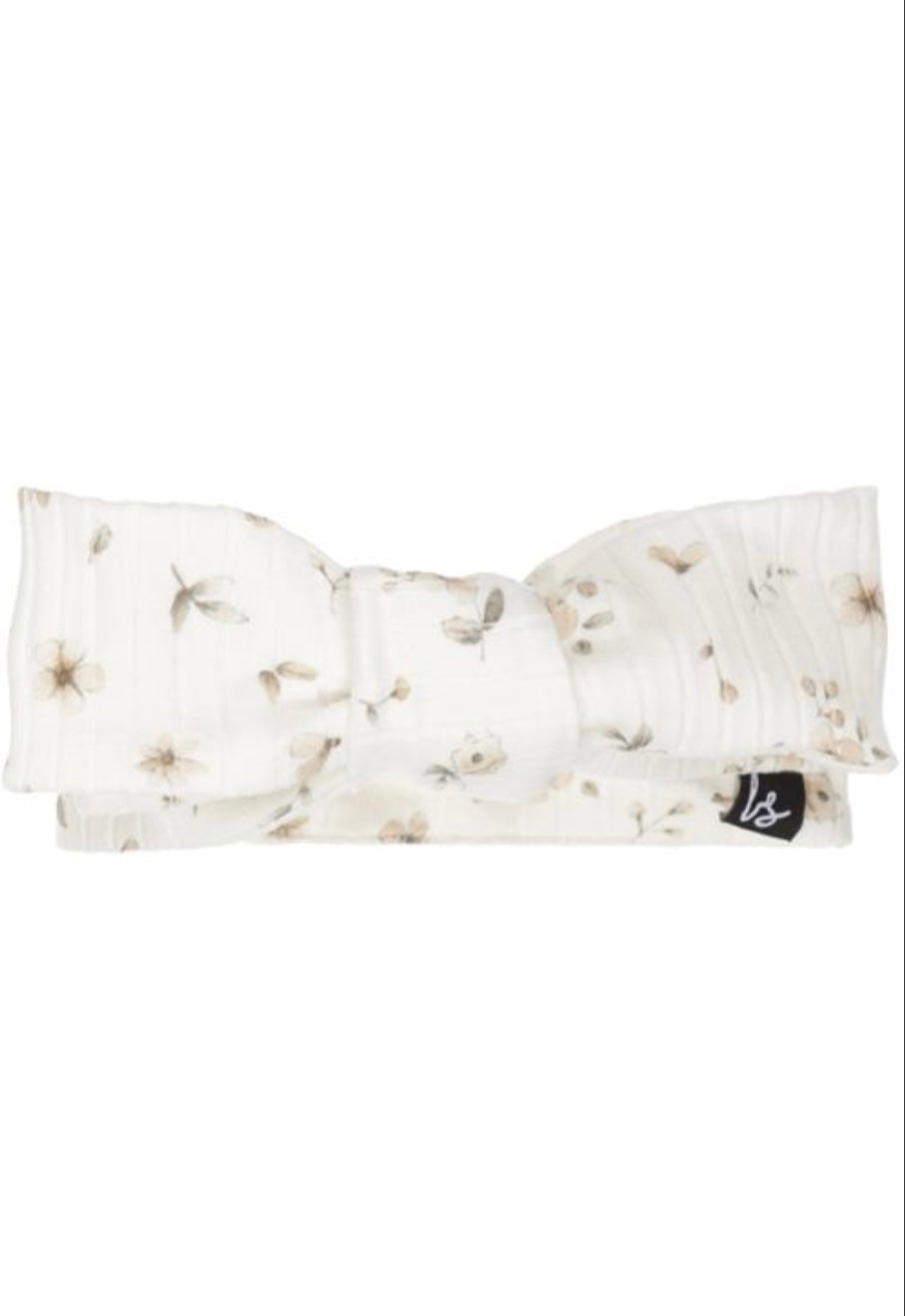 Bandeau Anna Floral blanc