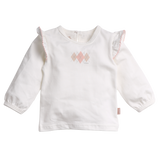 T shirt Ruffel Blanc