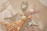 Doudou attache sucettes Bunny Wild Rose