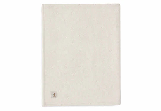 Couverture Berceau 75x100cm Cosy Knit Ivory/Velvet