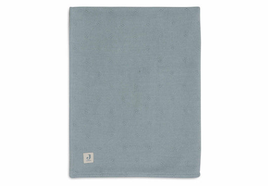 Couverture Berceau 75x100cm Cosy Knit Sea Green/Velvet