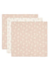 Pack de 3 langes en gaze de coton Rose