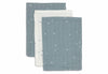 Gant de toilette gaze de coton 15x20cm Twinkling Sea Green (3pack)