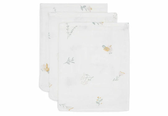 Gant de toilette gaze de coton 15x20cm Lovely Birds (3pack)