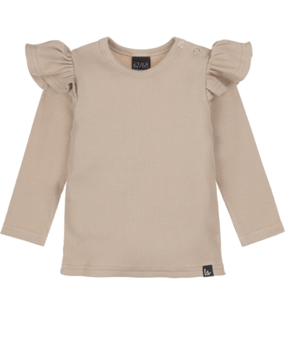 Sous-pull à volants beige