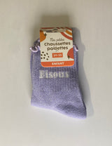 Chaussettes à paillettes BISOUS