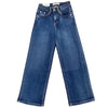 Blauwe hart brede jeans