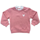 Roze hart Sweatshirt