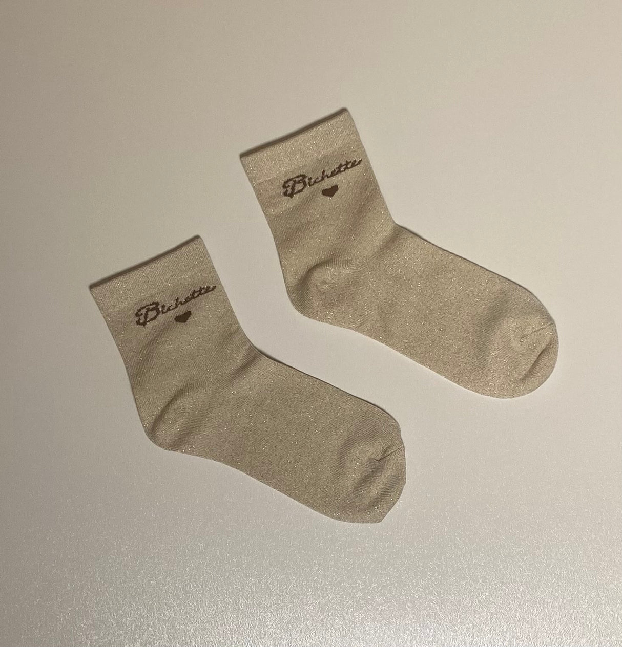 Chaussettes Bichette beige