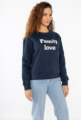 Marineblaues Familien-Sweatshirt