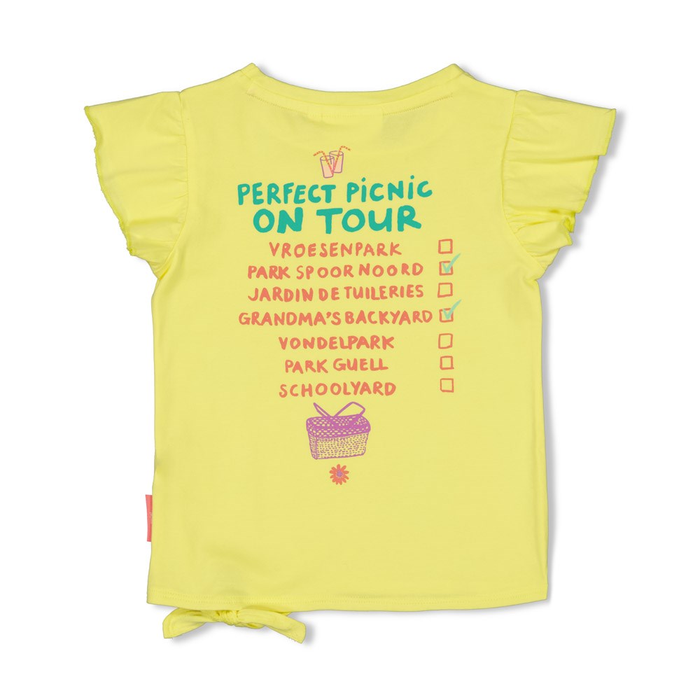 T shirt Picknick Jaune