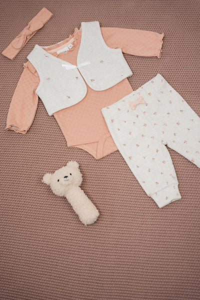 Pantalon Little Rosebud Blanc cassé