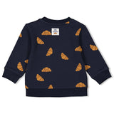 Blauw Croissant Club-sweatshirt