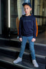 Huxley marineblauw sweatshirt