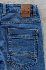 Binq Jeans Medium blauwe spijkerbroek