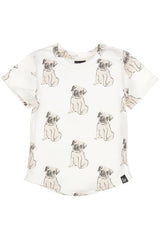 T shirt hondjes blanc