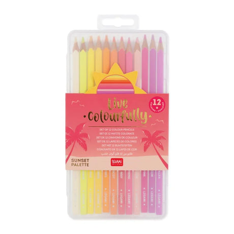 Legami Vivre en couleur - pack crayons tons roses