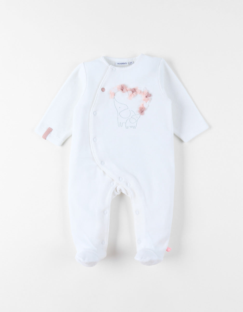 Pyjama Sweet elephant Blanc