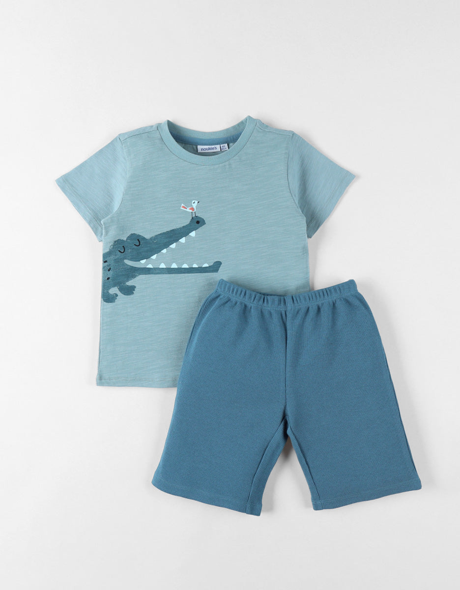 Pyjama Little croco Bleu