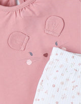 Pyjama Pinky mouse Rose/Blanc