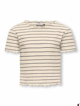 T shirt ANITS Beige/Bleu