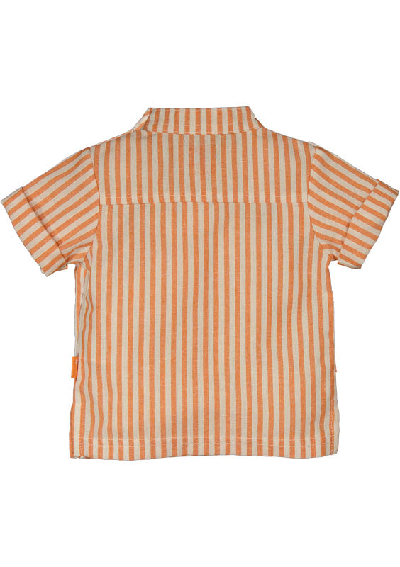 Orange gestreifte Bluse