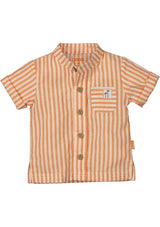 Orange gestreifte Bluse