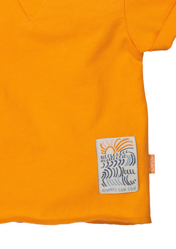 T-shirt Slub Oranje