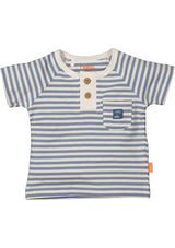 T shirt Striped Blanc