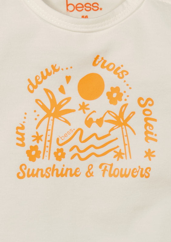 T-shirt Zonneschijn Wit