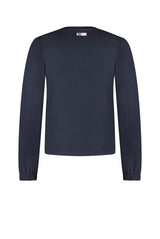 Sweatshirt met zoom - feel good - marineblauw - herfst/winter 22