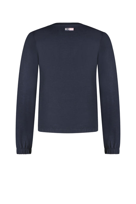 Sweatshirt met zoom - feel good - marineblauw - herfst/winter 22